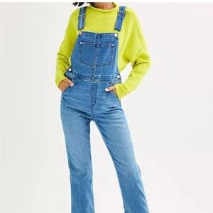 Sonoma Goods for Life Denim Overalls Women’s Large stretchy excellent condition